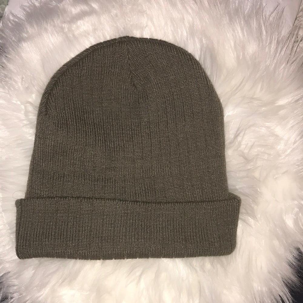 Olive green beanie